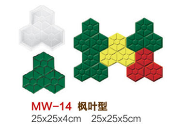 Trung Quốc Thực tế khuôn mẫu xi măng nhựa, Maple Leaf màu gạch bê tông lối đi khuôn mẫu nhà cung cấp